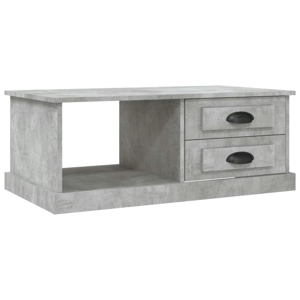 Coffee Table Concrete Grey 90x50x35 cm Engineered Wood 816244