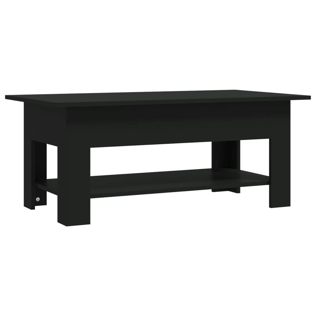 Coffee Table Black 102x55x42 cm Engineered Wood 810254