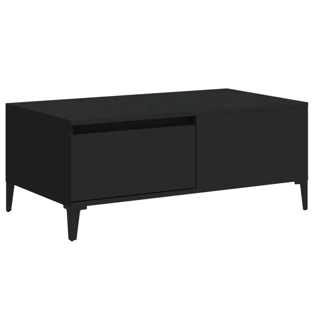 Coffee Table Black 90x50x36.5 cm Engineered Wood 821117