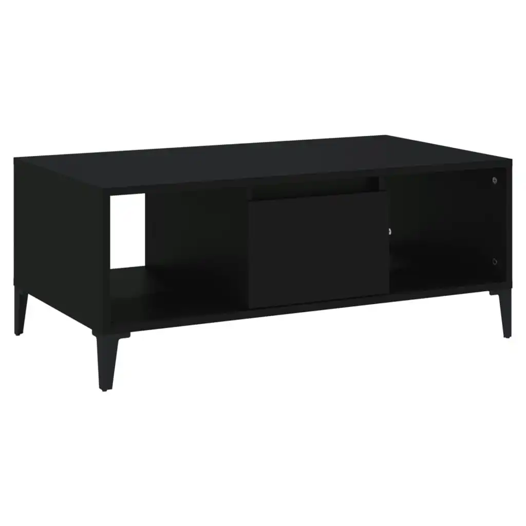 Coffee Table Black 90x50x36.5 cm Engineered Wood 821069