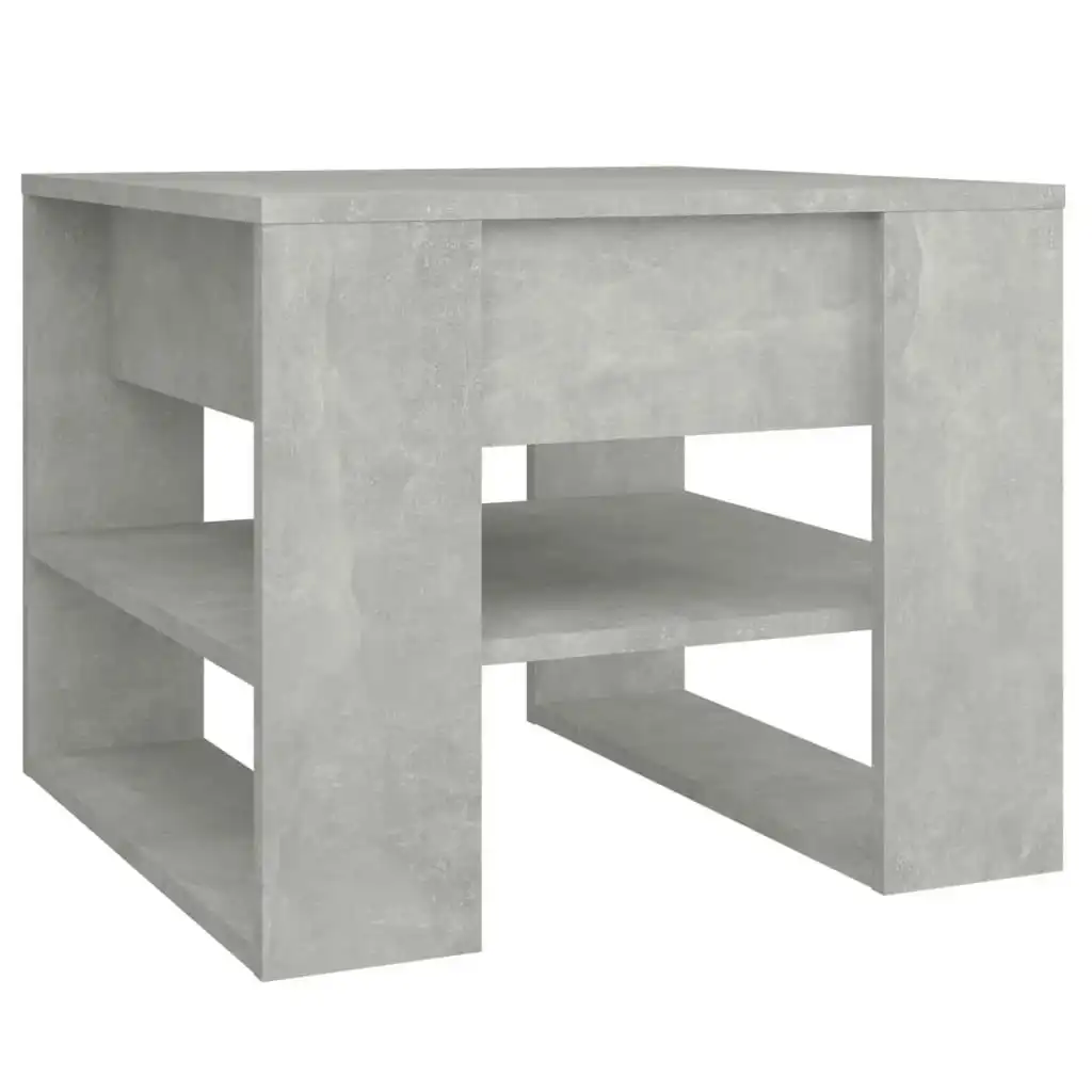 Coffee Table Concrete Grey 55.5x55x45 cm Engineered Wood 810912