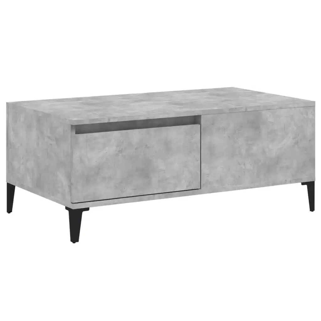 Coffee Table Concrete Grey 90x50x36.5 cm Engineered Wood 821120