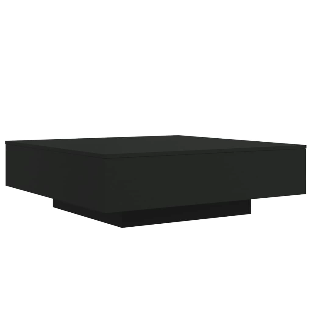 Coffee Table Black 100x100x31 cm Engineered Wood 836596