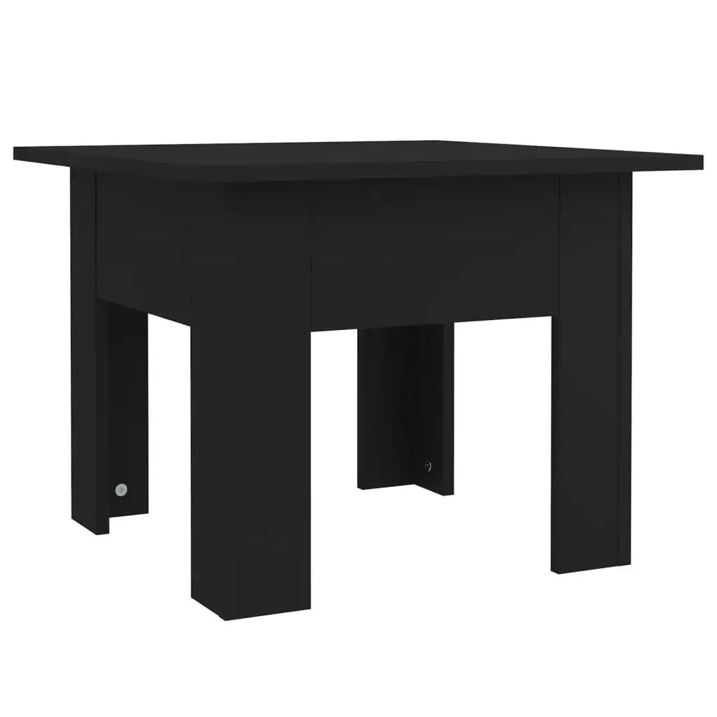 Coffee Table Black 55x55x42 cm Engineered Wood 810236