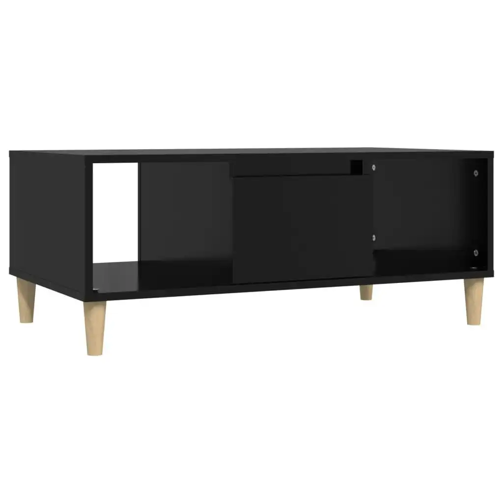 Coffee Table Black 90x50x36.5 cm Engineered Wood 821061