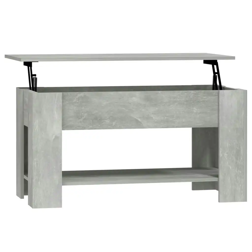 Coffee Table Concrete Grey 101x49x52 cm Engineered Wood 809705