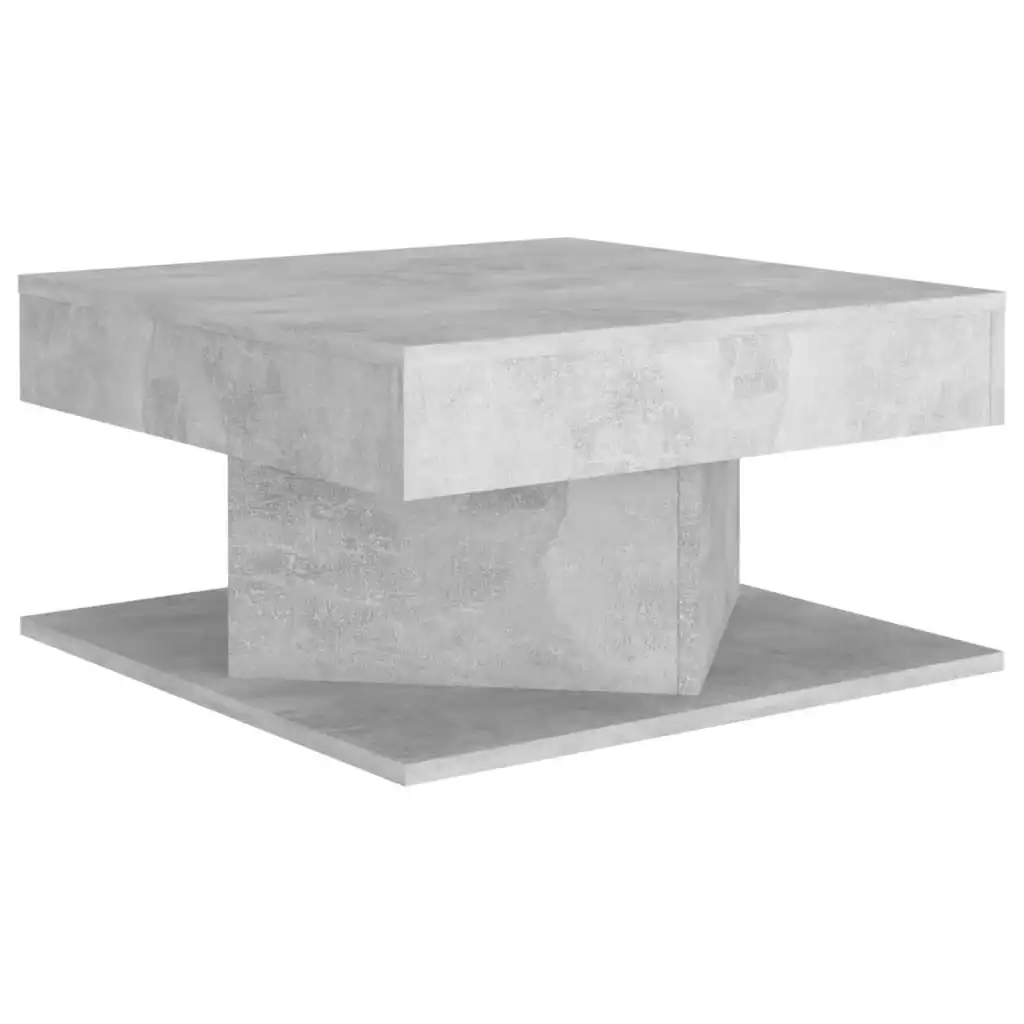 Coffee Table Concrete Grey 57x57x30 cm Engineered Wood 808372