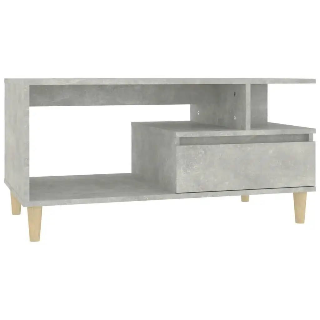 Coffee Table Concrete Grey 90x49x45 cm Engineered Wood 819616