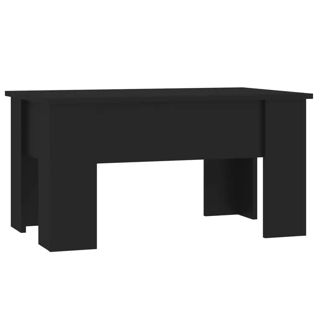 Coffee Table Black 79x49x41 cm Engineered Wood 809693