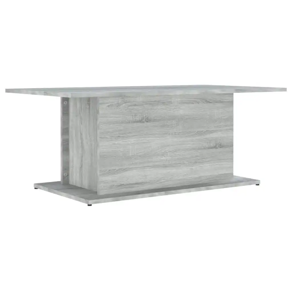 Coffee Table Grey Sonoma 102x55.5x40 cm Engineered Wood 813093