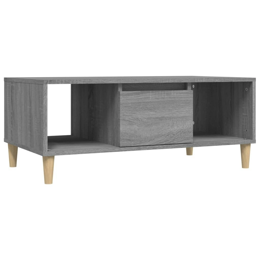 Coffee Table Grey Sonoma 90x50x36.5 cm Engineered Wood 821066