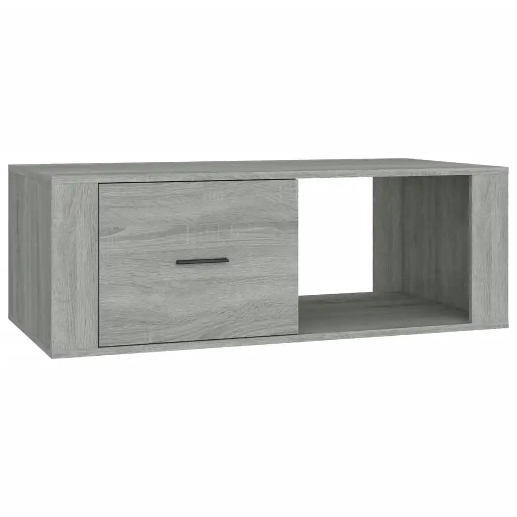 Coffee Table Grey Sonoma 100x50.5x35 cm Engineered Wood 816542