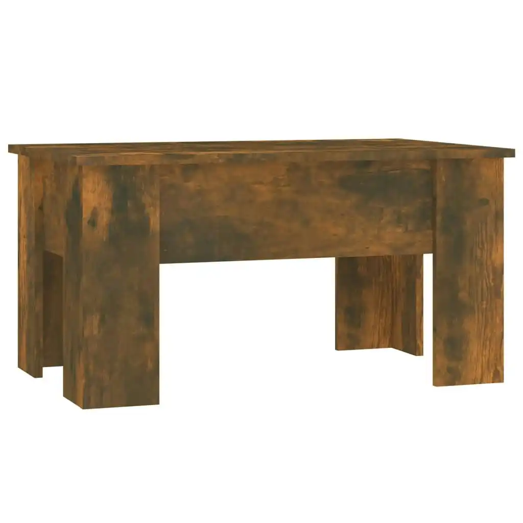 Coffee Table Smoked Oak 79x49x41 cm Engineered Wood 819281