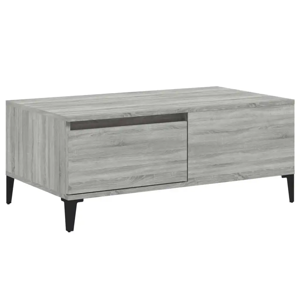 Coffee Table Grey Sonoma 90x50x36.5 cm Engineered Wood 821122