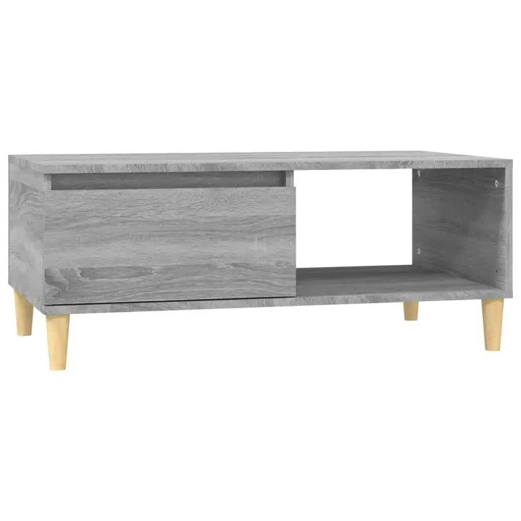 Coffee Table Grey Sonoma 90x50x36.5 cm Engineered Wood 821050