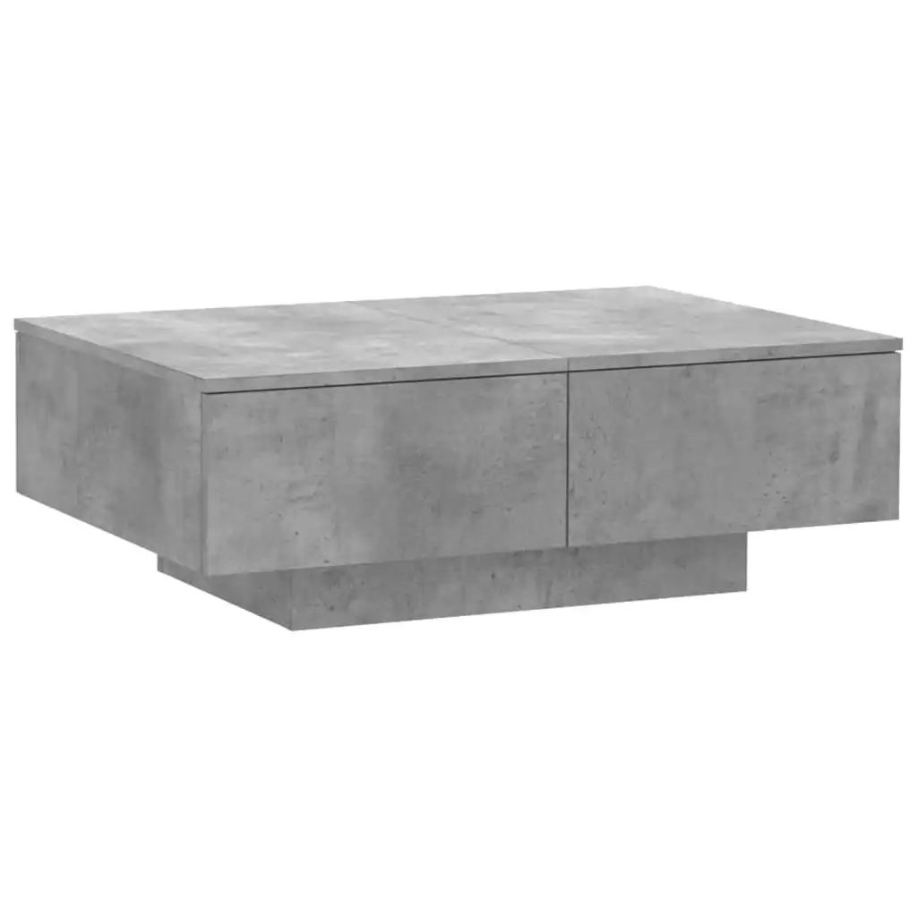 Coffee Table Concrete Grey 90x60x31 cm Engineered Wood 804179