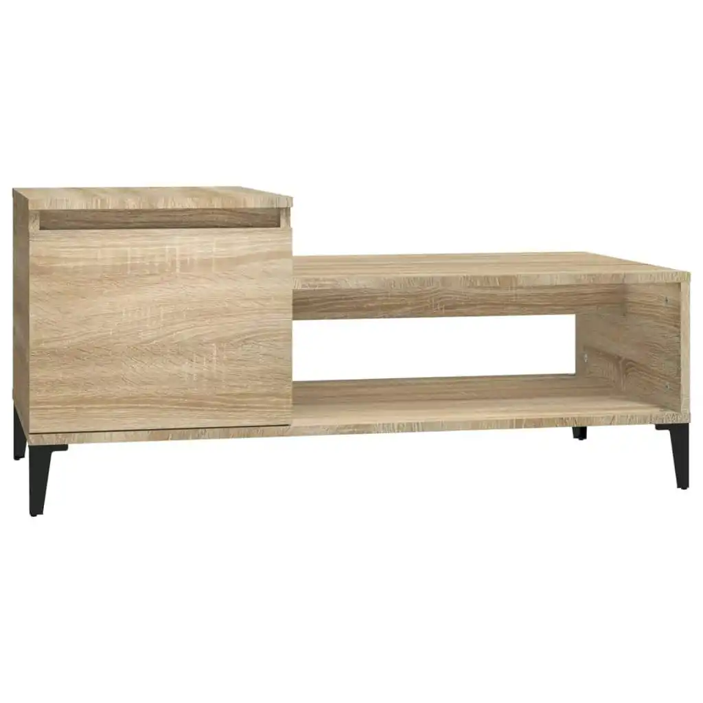 Coffee Table Sonoma Oak 100x50x45 cm Engineered Wood 821135