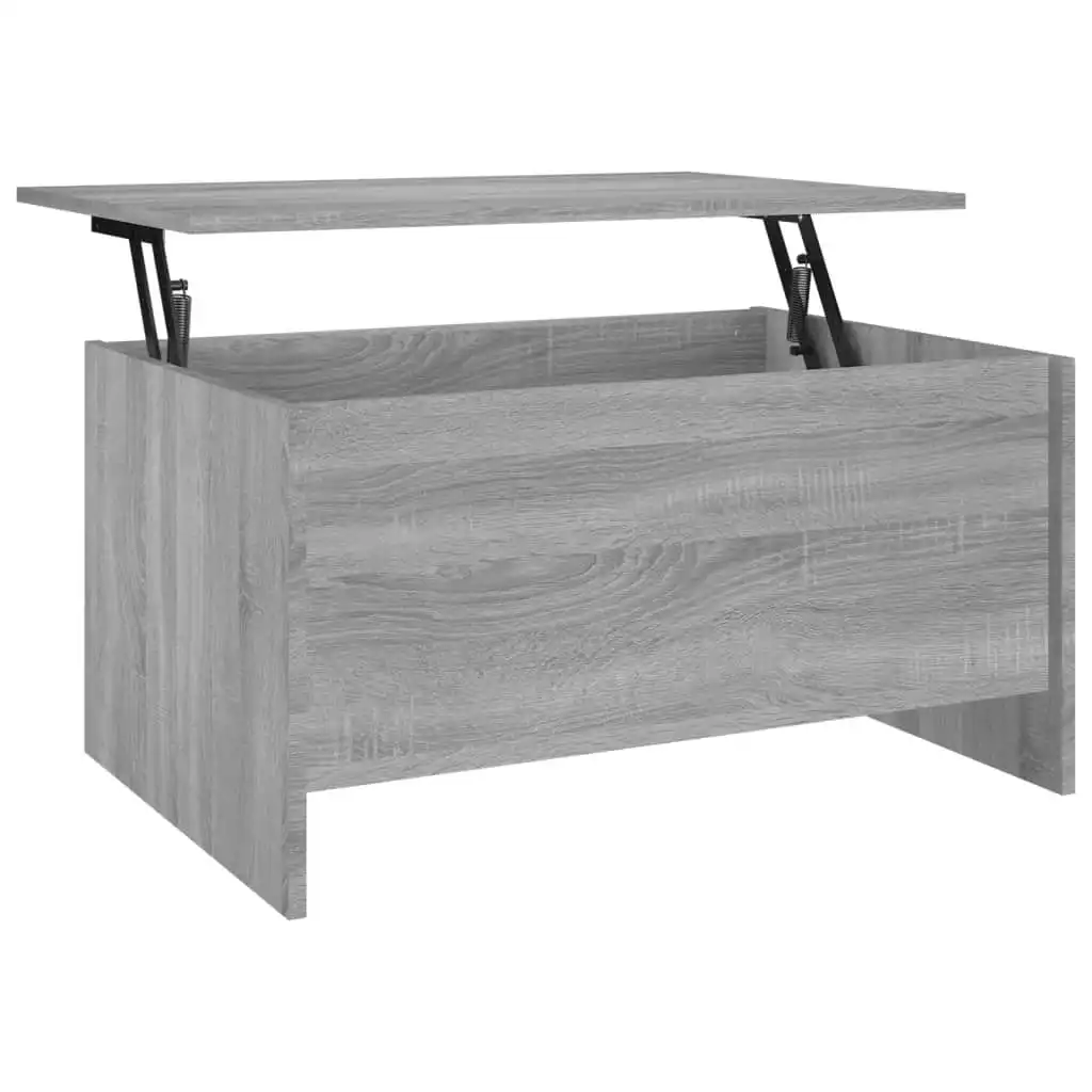 Coffee Table Grey Sonoma 80x55.5x41.5 cm Engineered Wood 819270