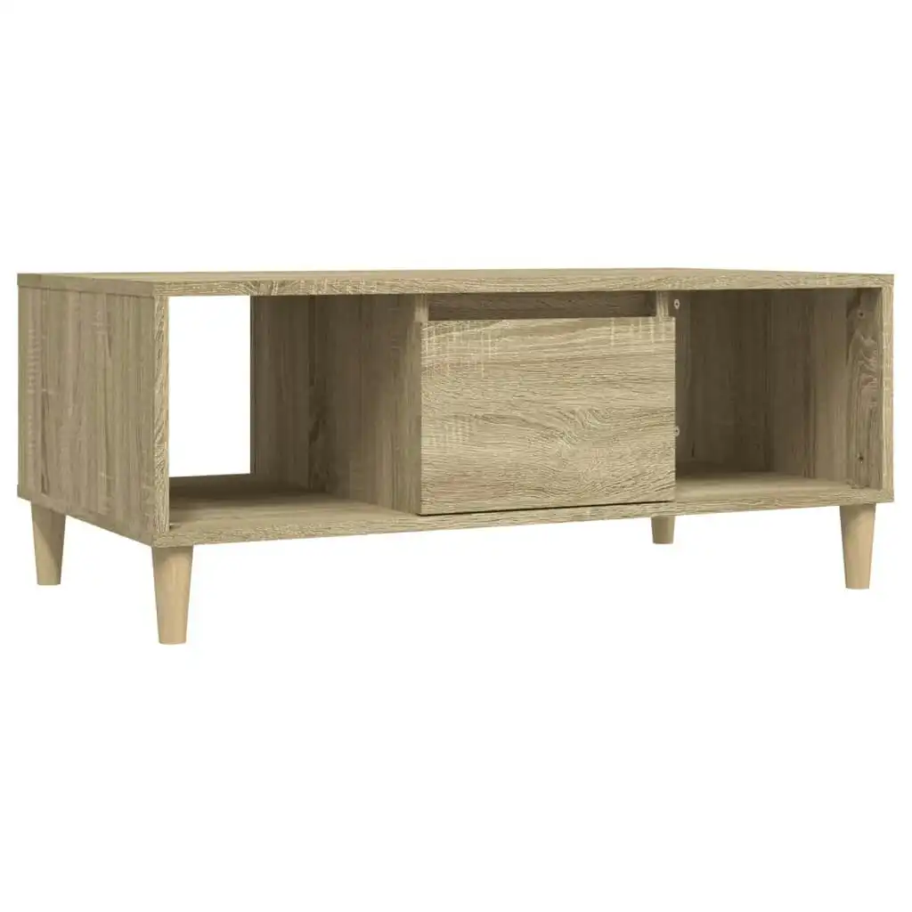 Coffee Table Sonoma Oak 90x50x36.5 cm Engineered Wood 821063