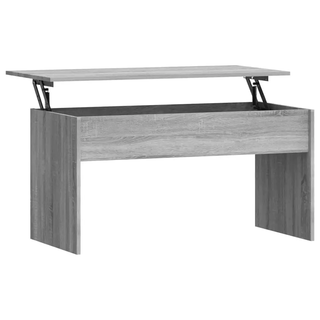 Coffee Table Grey Sonoma 102x50.5x52.5 cm Engineered Wood 819285