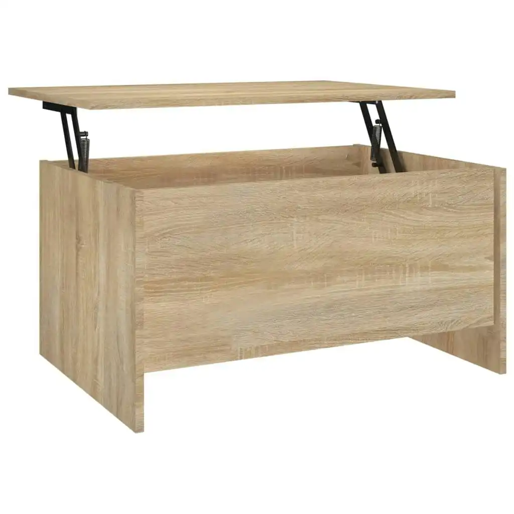 Coffee Table Sonoma Oak 80x55.5x41.5 cm Engineered Wood 809677