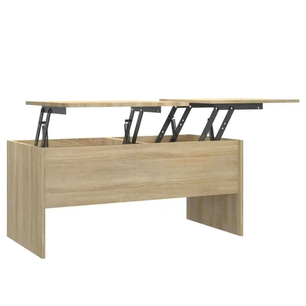 Coffee Table Sonoma Oak 102x50.5x46.5 cm Engineered Wood 809722