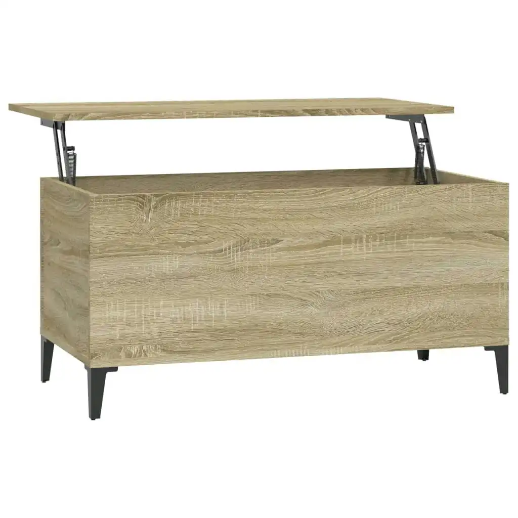 Coffee Table Sonoma Oak 90x44.5x45 cm Engineered Wood 819591