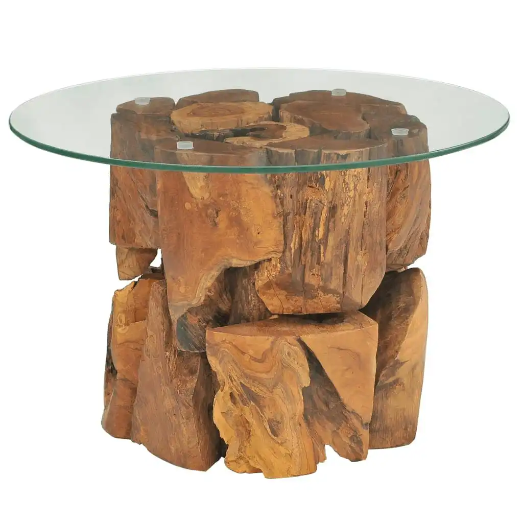 Coffee Table Solid Teak Driftwood 60 cm 243474