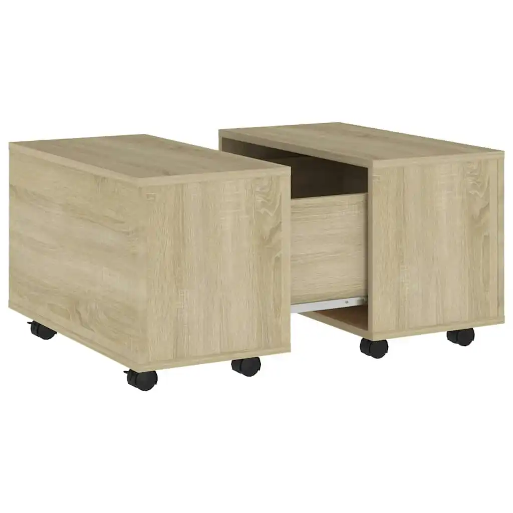 Coffee Table Sonoma Oak 60x60x38 cm Engineered Wood 806861