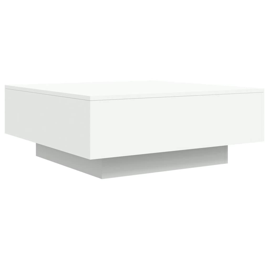 Coffee Table White 80x80x31 cm Engineered Wood 836581