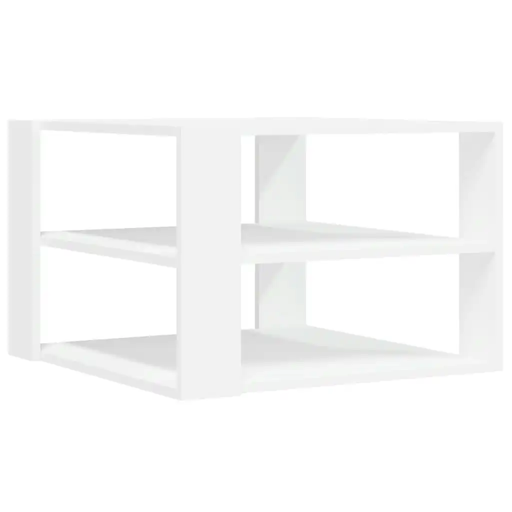 Coffee Table White 59.5x59.5x40 cm Engineered Wood 834245