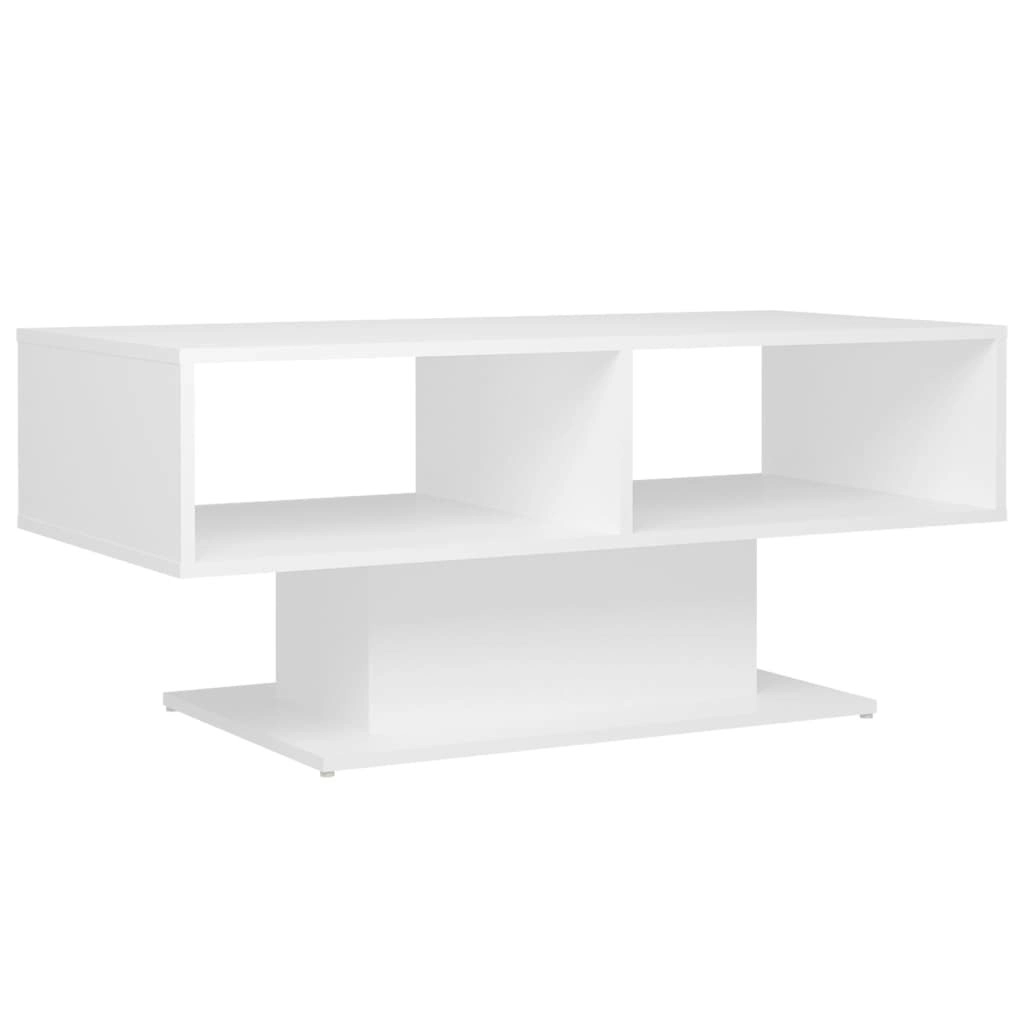 Coffee Table White 103.5x50x44.5 cm Engineered Wood 806822