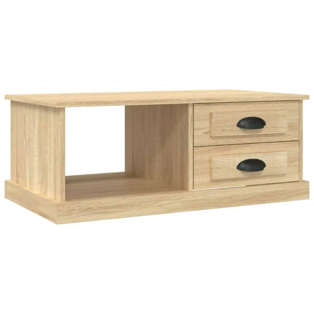 Coffee Table Sonoma Oak 90x50x35 cm Engineered Wood 816243