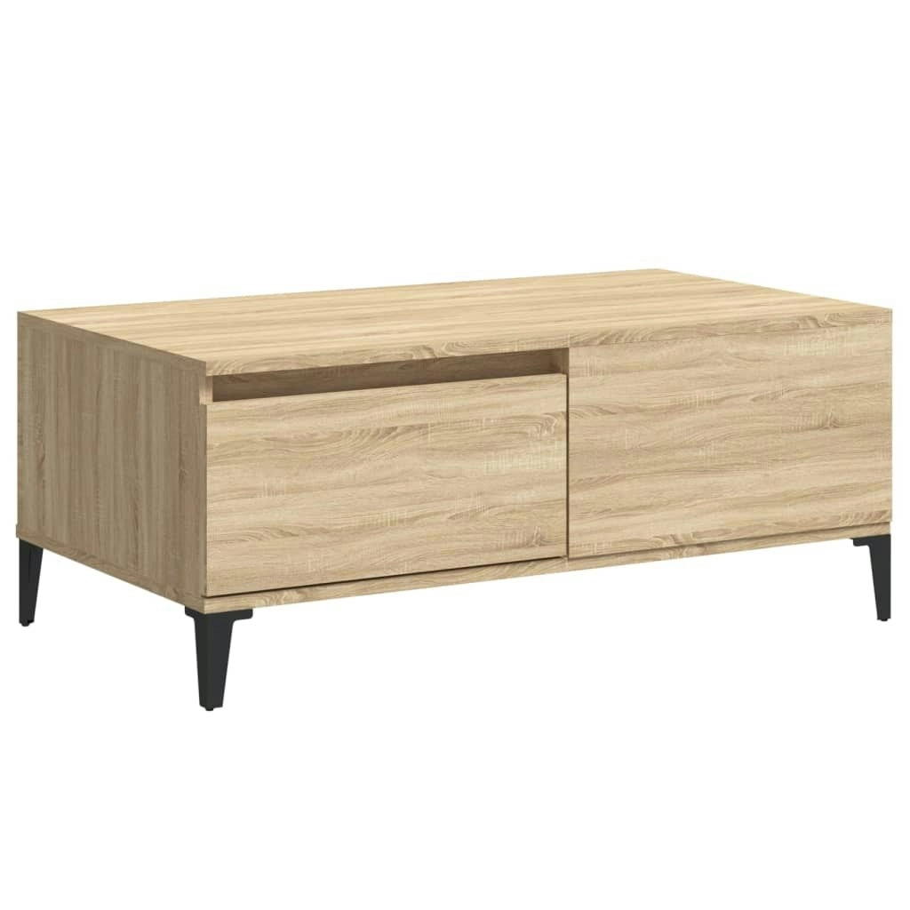 Coffee Table Sonoma Oak 90x50x36.5 cm Engineered Wood 821119