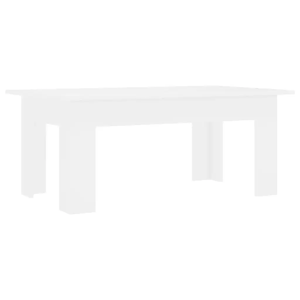 Coffee Table White 100x60x42 cm Engineered Wood 801179