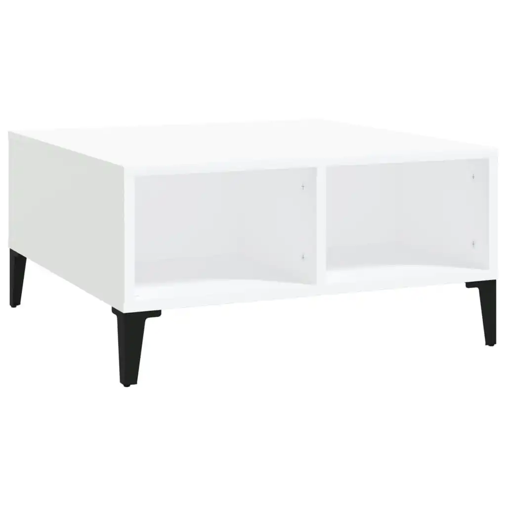 Coffee Table White 60x60x30 cm Engineered Wood 805986