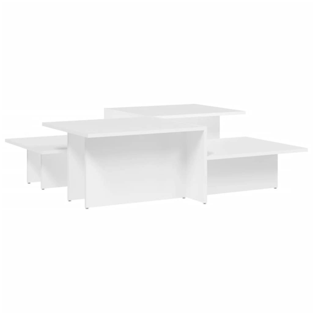 Coffee Tables 2 pcs White Engineered Wood 3216149