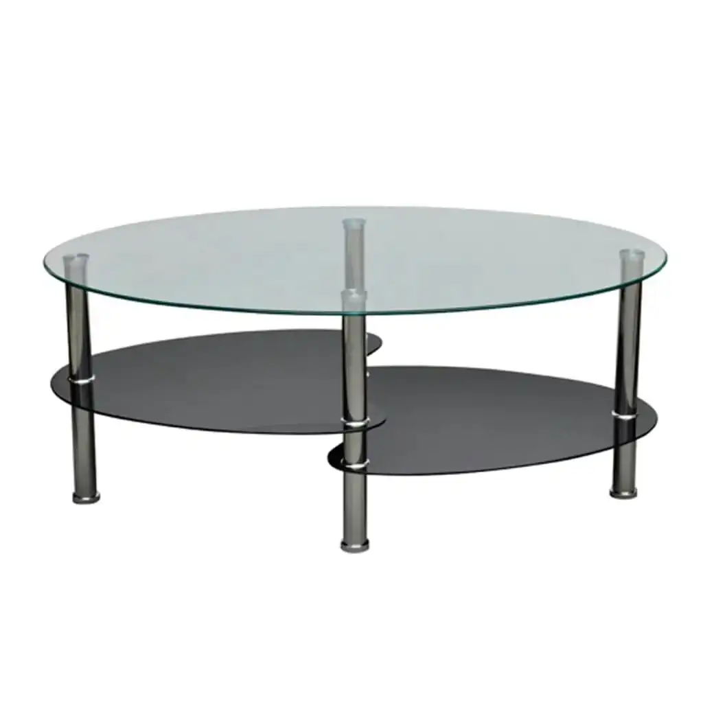 Coffee Table with Exclusive Design Black 240509