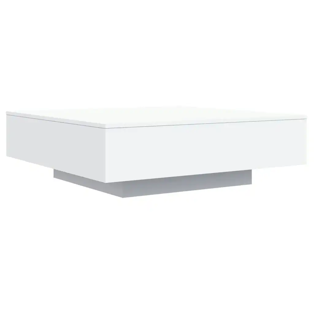 Coffee Table White 100x100x31 cm Engineered Wood 836595