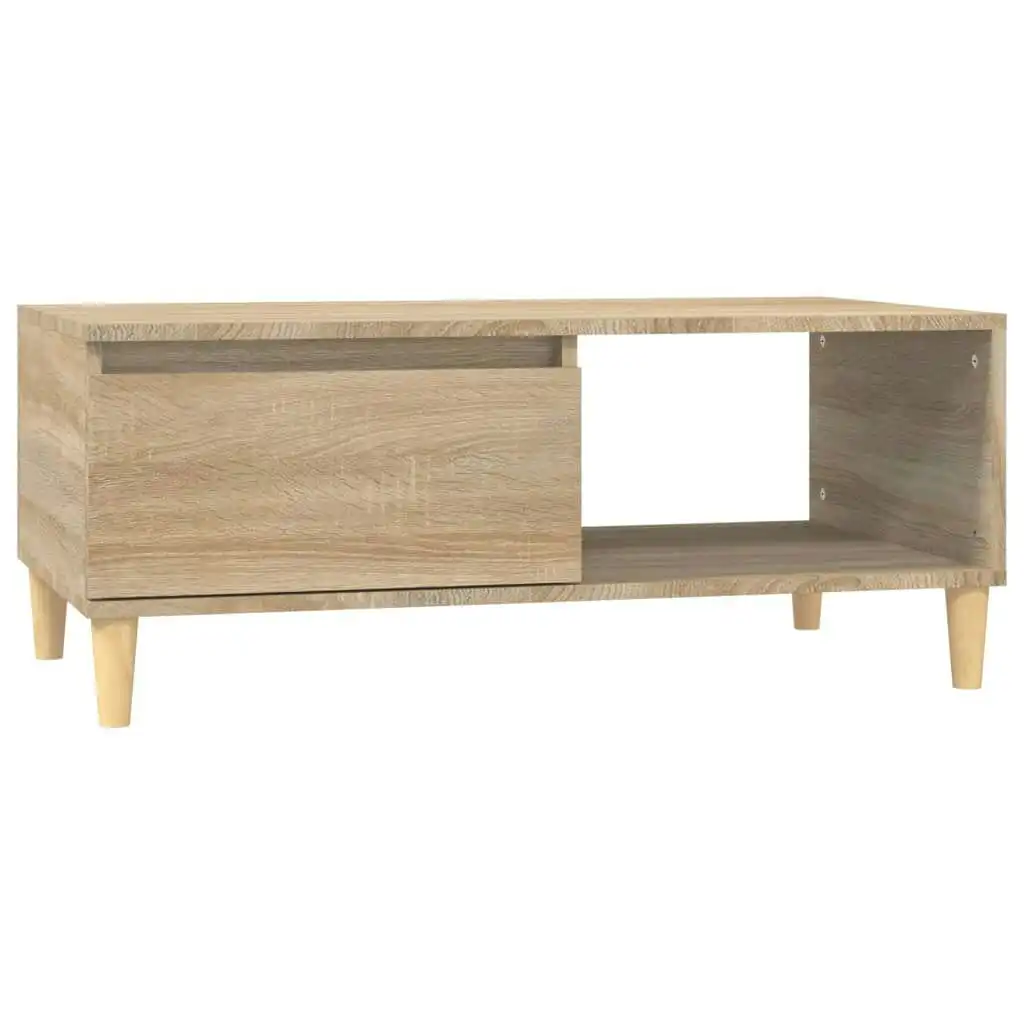 Coffee Table Sonoma Oak 90x50x36.5 cm Engineered Wood 821047