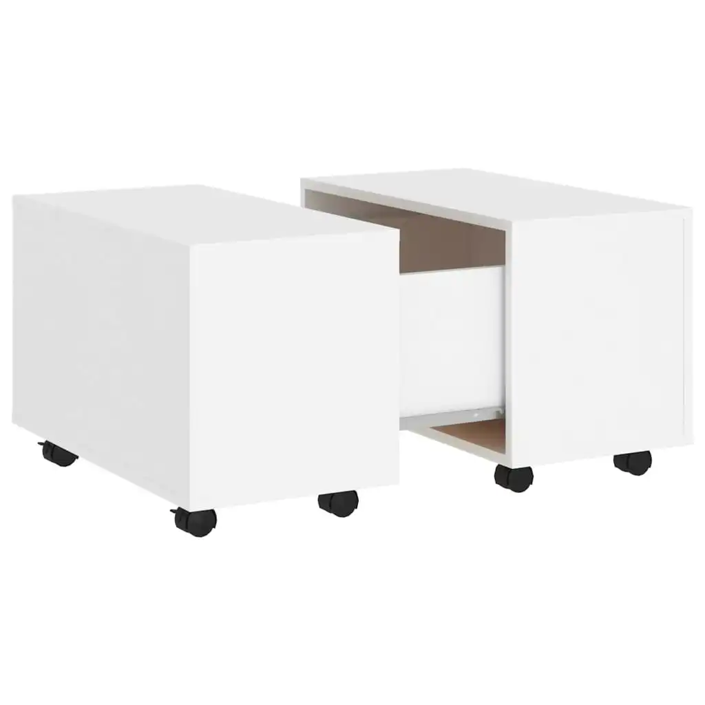 Coffee Table White 60x60x38 cm Engineered Wood 806858