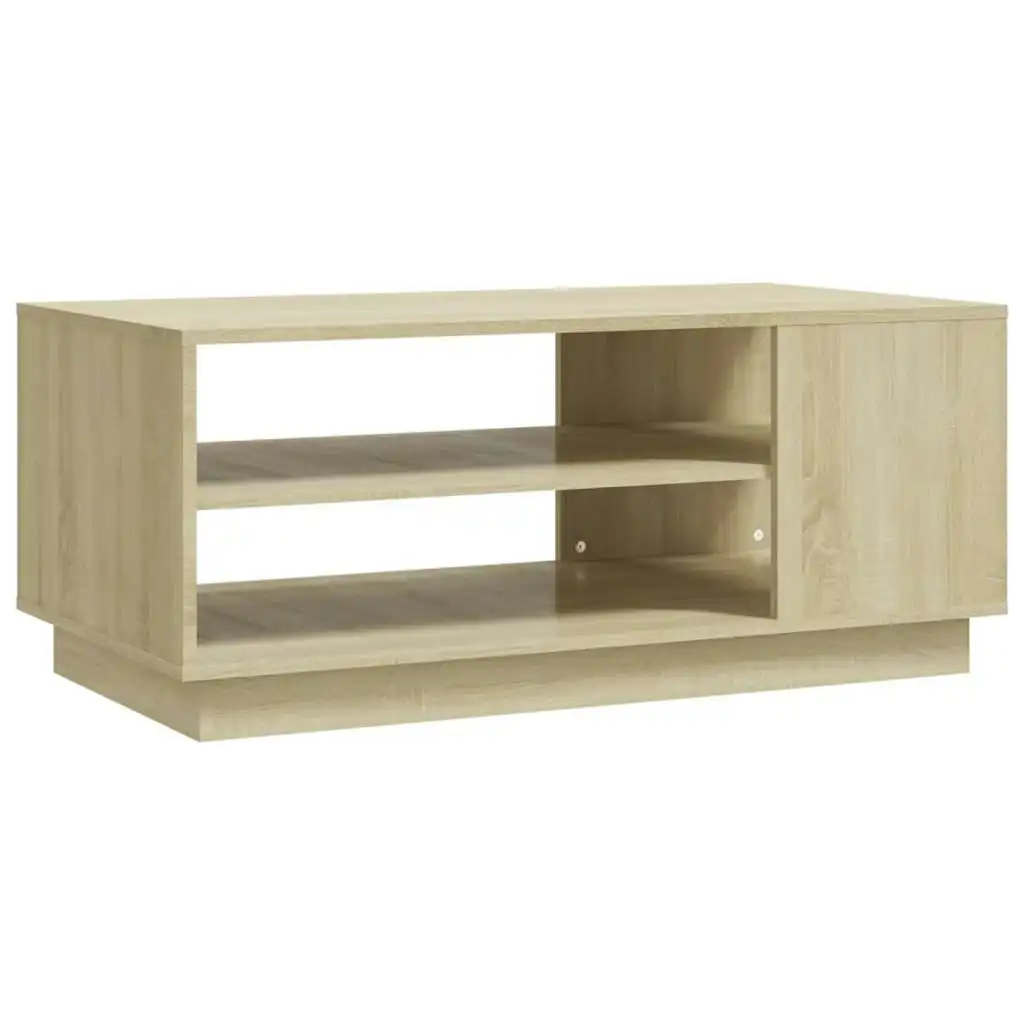 Coffee Table Sonoma Oak 102x55x43 cm Engineered Wood 810283