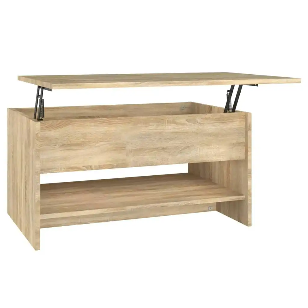 Coffee Table Sonoma Oak 80x50x40 cm Engineered Wood 809659