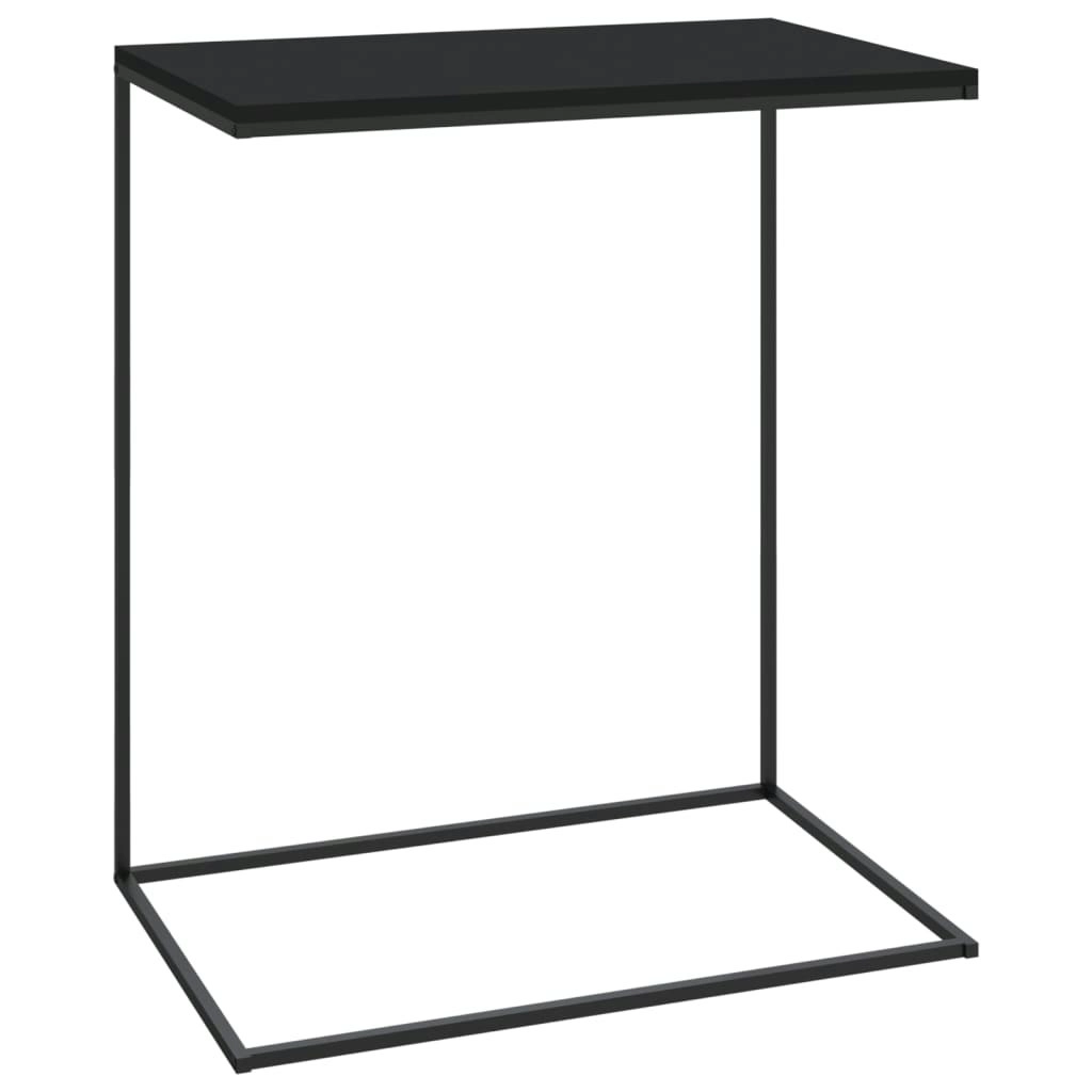 Side Table Black 55x35x66 cm Engineered Wood 336133