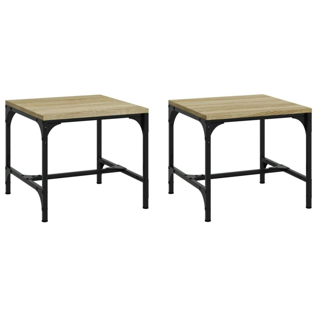 Side Tables 2 pcs Sonoma Oak 40x40x35 cm Engineered Wood 819405