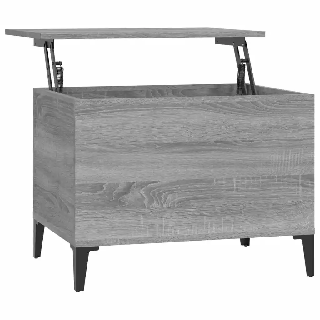 Coffee Table Grey Sonoma 60x44.5x45 cm Engineered Wood 819578