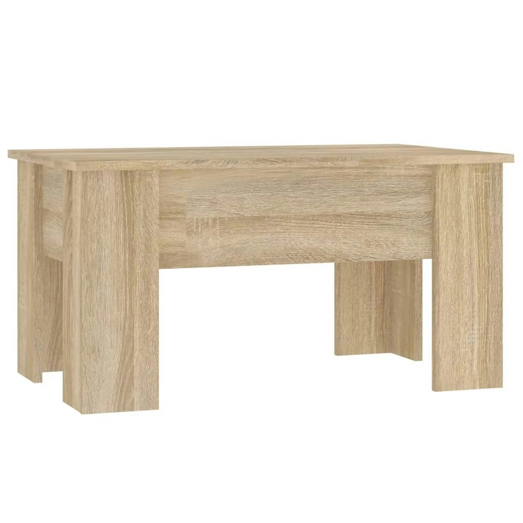 Coffee Table Sonoma Oak 79x49x41 cm Engineered Wood 809695