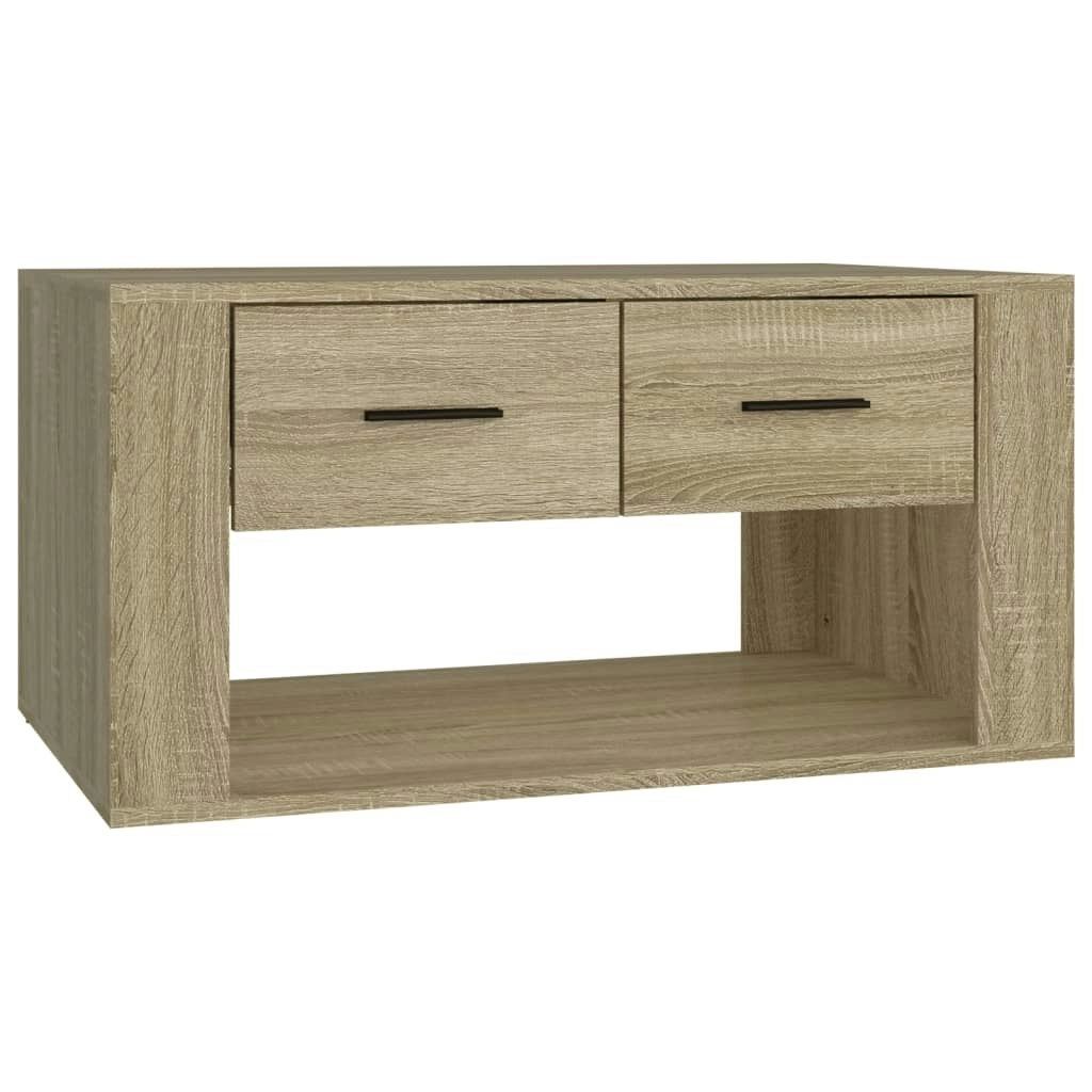 Coffee Table Sonoma Oak 80x50x40 cm Engineered Wood 816531