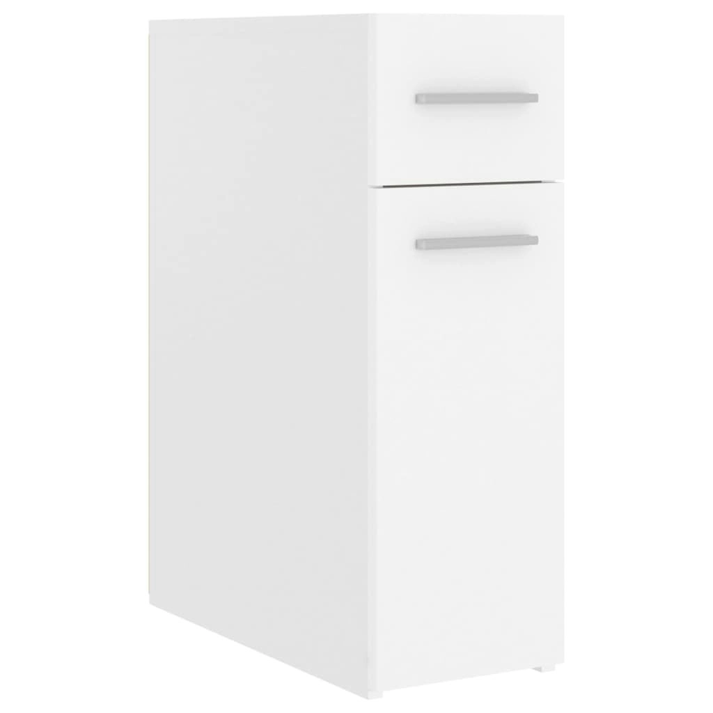 Apothecary Cabinet White 20x45.5x60 cm Engineered Wood 804211