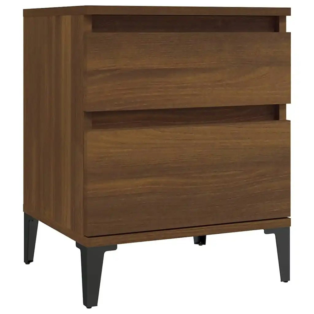 Bedside Cabinet Brown Oak 40x35x50 cm 821856